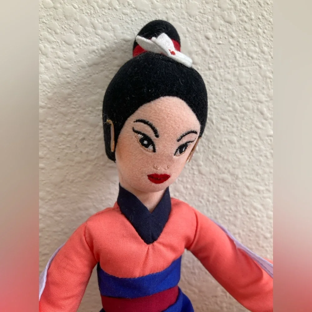 Disney Mulan Mini Bean Bag Plush Pink Matchmaker Outfit Collectible - Picture 2 of 11